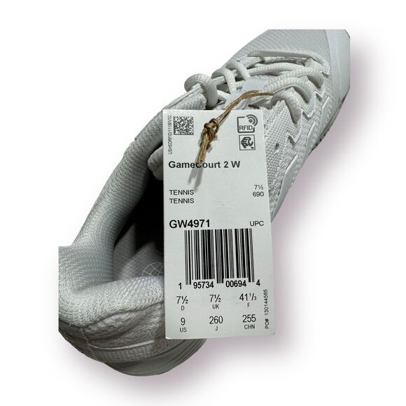 Adidas Gamecourt 2.0 Women’s Active Wear Size 9 Tennis Shoes Gorp Core GW4971 - Picture 9 of 11